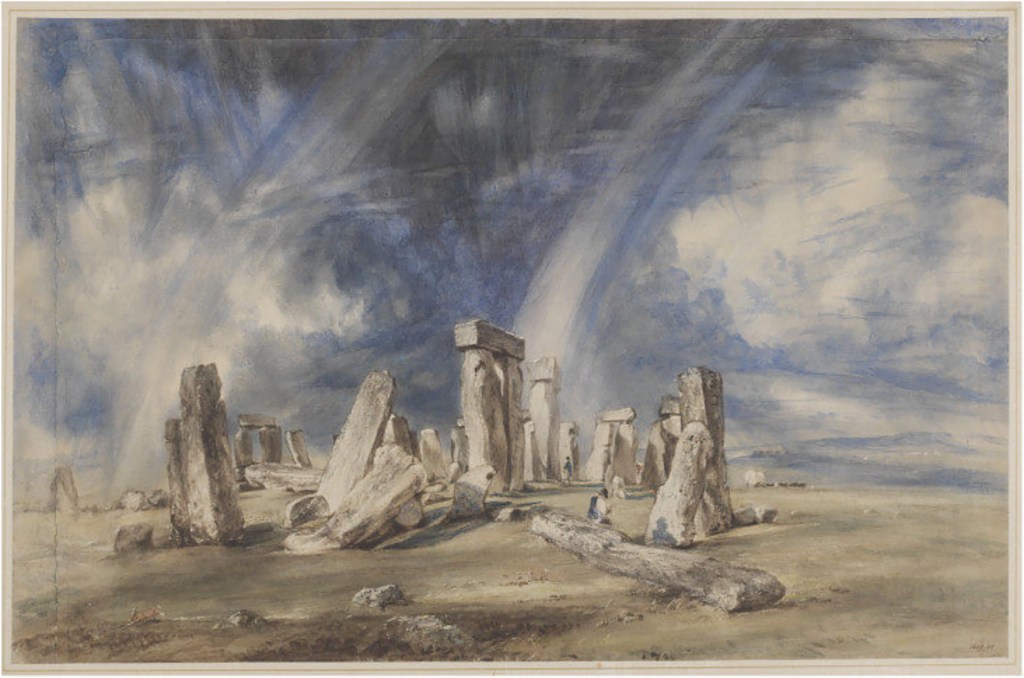 Stonehenge standing against an open sky on Salisbury Plain, England — a Neolithic monument built in stages from around 3,000 BCE, aligned precisely with the solstices.